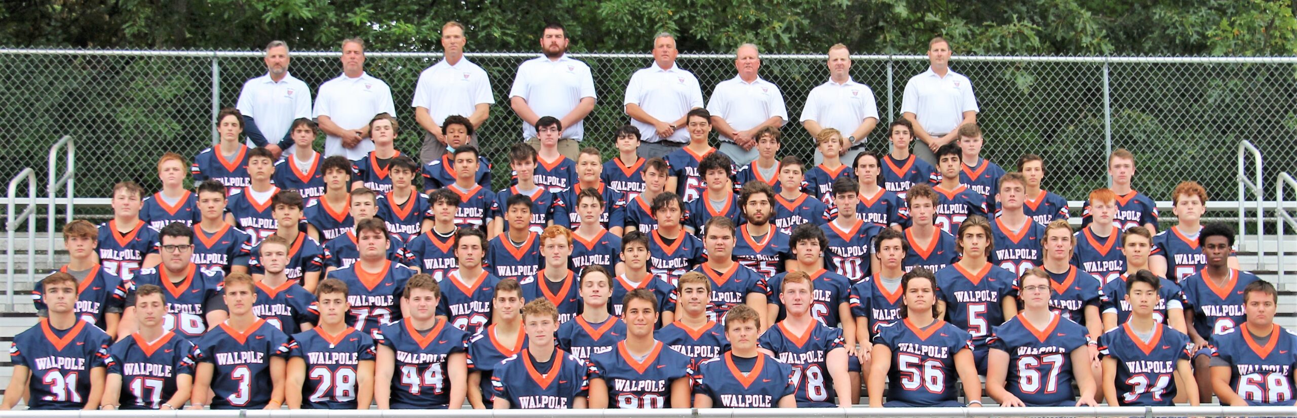 Walpole High School Varsity Football 2021 Team Photo 2047